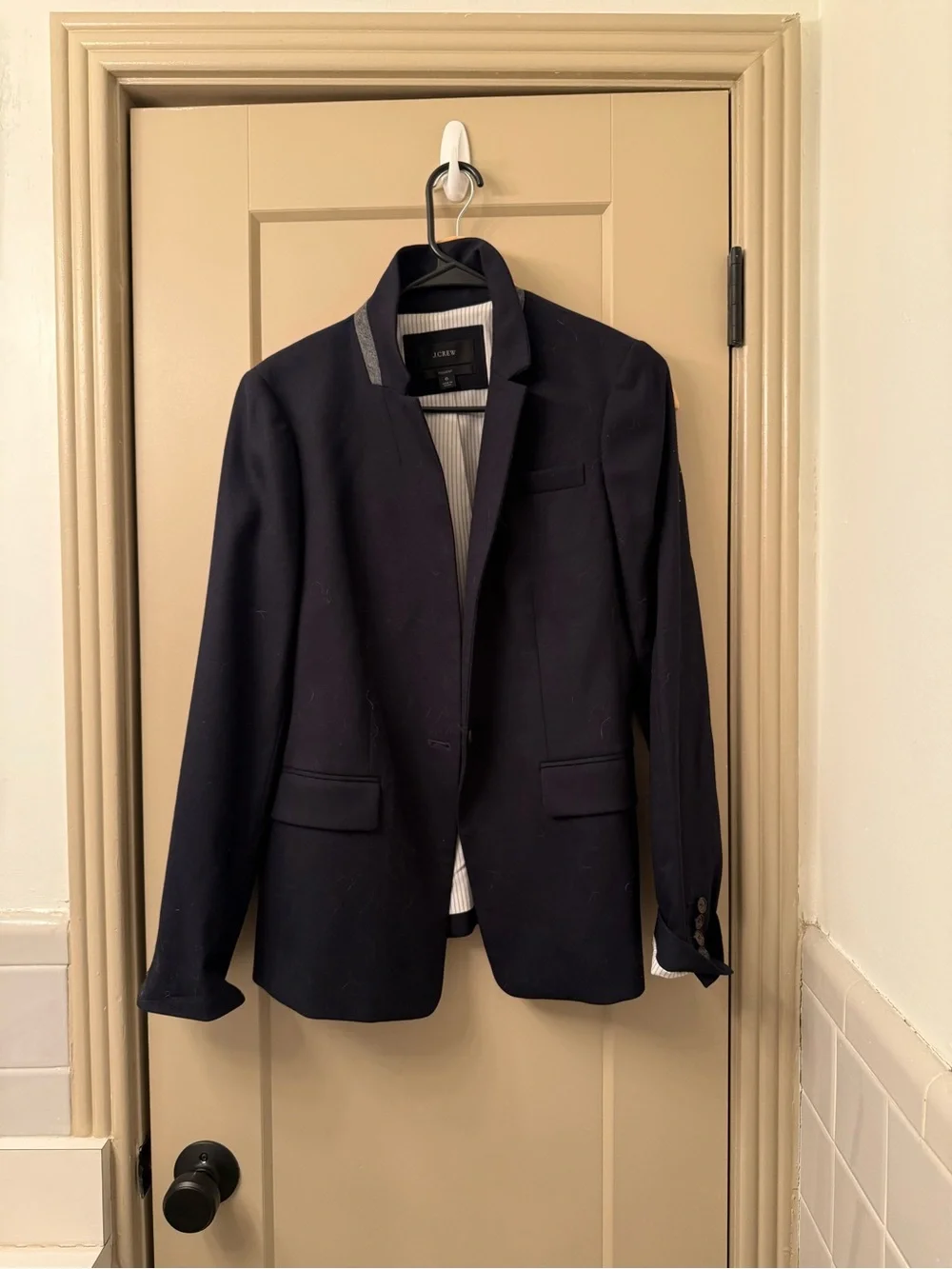 J. Crew Navy Single-Button Minimalist Blazer Sz 6